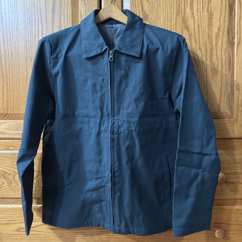 Men’s Size Small Navy Lightweight Jacket/Coat - Blazer Style Zip Up